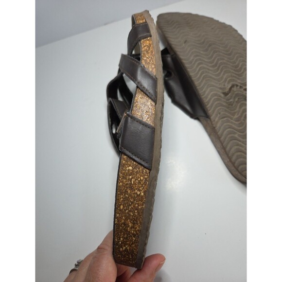 Madden girl Minimalist style strappy sandals with cork footbed size 10 boho - Picture 7 of 10